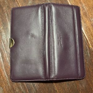 Sold Lamb skin wallet purple